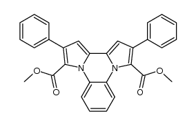 dimethyl 2,11-diphenyldipyrrolo[1,2-a:2',1'-c]quinoxaline-3,10-dicarboxylate Structure