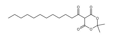 2,2-dimethyl-4,6-dioxo-5-dodecanoyl-1,3-dioxane Structure