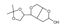4-(2,2-dimethyl-1,3-dioxolan-4-yl)-2,3,3a,4,6,6a-hexahydrofuro[2,3-c]furan-2-ol结构式