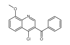 3-benzoyl-4-chloro-8-methoxyquinoline Structure