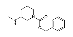 3-甲基氨基-哌啶-1-羧酸苄酯结构式