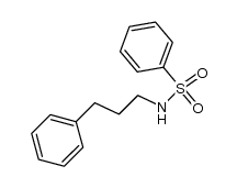 N-(3-Phenylpropyl)benzenesulfonamide结构式
