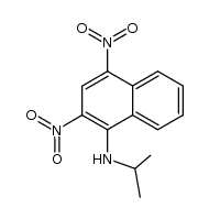 1-(Isopropylamino)-2,4-dinitronaphthalene结构式