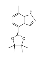 7-Methyl-1H-indazole-4-boronic acid pinacol ester Structure
