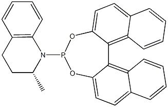 (2R)-1-(11bR)-(Dinaphtho[2,1-d:1',2'-f][1,3,2]dioxaphosphepin-4-yl)-2-Methyl-1,2,3,4-tetrahydroquinoline Structure