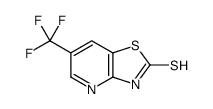 2-疏基-6-三氟甲基噻唑并[4,5-b]吡啶结构式
