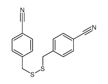 4-[[(4-cyanophenyl)methyldisulfanyl]methyl]benzonitrile Structure