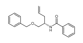 (S)-N-(1-(benzyloxy)pent-4-en-2-yl)benzamide结构式