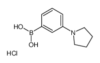 3-吡咯烷苯硼酸盐酸盐结构式