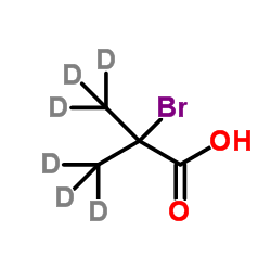 2-Bromo-2-(2H3)methyl(2H3)propanoic acid Structure