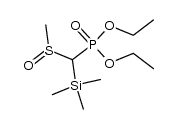 Diethyl (methylsulfinyl)(trimethylsilyl)methylphosphonate Structure