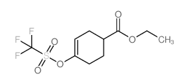 4-(三氟甲基磺酰氧基)-3-环己烯羧酸乙酯结构式