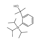triisopropyl[2-(2-hydroxyprop-2-yl)phenyl]silane结构式