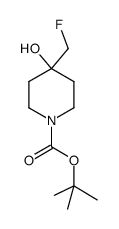1-Boc-4-(氟甲基)-4-羟基哌啶结构式
