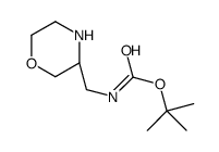 (R)-叔丁基(吗啉-3-甲基)氨基甲酸酯结构式