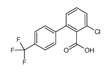 2-chloro-6-[4-(trifluoromethyl)phenyl]benzoic acid Structure