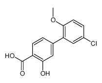 4-(5-chloro-2-methoxyphenyl)-2-hydroxybenzoic acid结构式