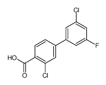 2-chloro-4-(3-chloro-5-fluorophenyl)benzoic acid Structure
