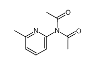 N-acetyl-N-(6-methylpyridin-2-yl)acetamide Structure