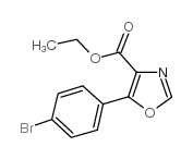 5-(4-溴苯基)噁唑-4-羧酸乙酯结构式