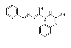 1-(3-methylphenyl)-3-[[(E)-1-pyridin-2-ylethylideneamino]carbamothioylamino]thiourea Structure