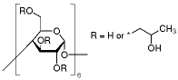2-hydroxypropyl-α-cyclodextrin structure
