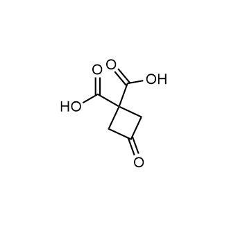 3-Oxocyclobutane-1,1-dicarboxylic acid Structure
