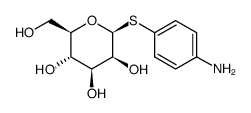 4-氨基苯基-1-硫代-Β-D-甘露糖苷结构式