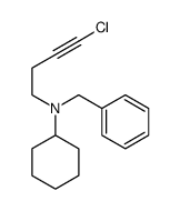 N-benzyl-N-(4-chlorobut-3-yn-1-yl)cyclohexanamine结构式