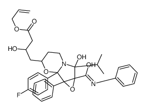 阿托伐他汀环(氟苯基)烯丙基酯结构式