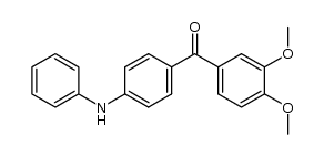 (3,4-dimethoxyphenyl)(4-(phenylamino)phenyl)methanone Structure