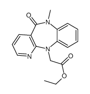 ethyl 2-(6-methyl-5-oxopyrido[3,2-c][1,5]benzodiazepin-11-yl)acetate结构式