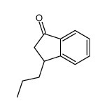 3-propyl-2,3-dihydroinden-1-one结构式