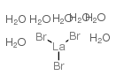 七水合溴化镧(III)结构式