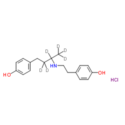 Dehydroxy Ractopamine-d6 hydrochloride结构式