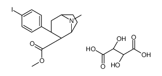 (1R,5S)-3β-(4-Iodophenyl)-8-methyl-8-azabicyclo[3.2.1]octane-2β-carboxylic acid methyl/(2R,3R)-2,3-dihydroxybutanedioic acid,(1:1)结构式