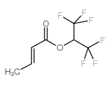Hexafluoroisopropyl crotonate Structure