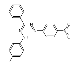 5-(P-IODOPHENYL)-1-(P-NITROPHENYL)-3-PHENYLFORMAZAN结构式