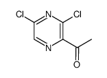 1-(3,5-二氯吡嗪-2-基)乙酮结构式