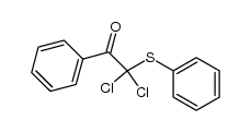 2,2-dichloro-1-phenyl-2-(phenylthio)ethanone Structure