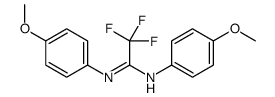 2,2,2-trifluoro-N,N'-bis(4-methoxyphenyl)ethanimidamide结构式