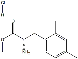 (S)-Methyl 2-amino-3-(2,4-dimethylphenyl)propanoate hydrochloride Structure
