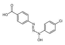 4-[(4-chloro-N-hydroxyanilino)diazenyl]benzoic acid结构式