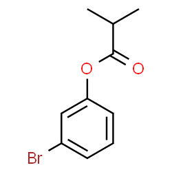 Propanoic acid, 2-Methyl-, 3-bromophenyl ester结构式