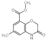 6-甲基-3-氧代-3,4-二氢-2H-1,4-苯并噁嗪-8-羧酸甲酯结构式