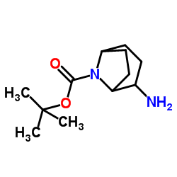 2-氨基-8-氮杂双环[3.2.1]辛烷-8-羧酸叔丁酯结构式