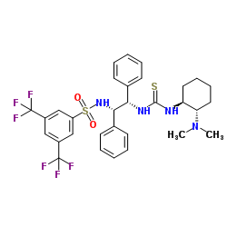 N-[(1S,2S)-2-[[[[(1S,2S)-2-(Dimethylamino)cyclohexyl]amino]thioxomethyl]amino]-1,2-diphenylethyl]-3,5-bis(trifluoromethyl)benzenesulfonamide Structure