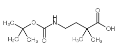 4-Boc-amino-2,2-dimethylbutyric acid structure