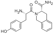 H-Tyr-L-1,2,3,4-tetrahydroisoquinoline-3-carboxamide · HCl结构式