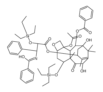 2',7-Bis-O-(Triethylsilyl) 10-Desacetyl Paclitaxel Structure
